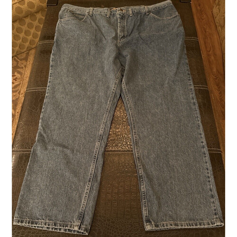 Lee Jeans Men's Size 50x30 Blue Regular Fit Straight Leg Classic Workwear